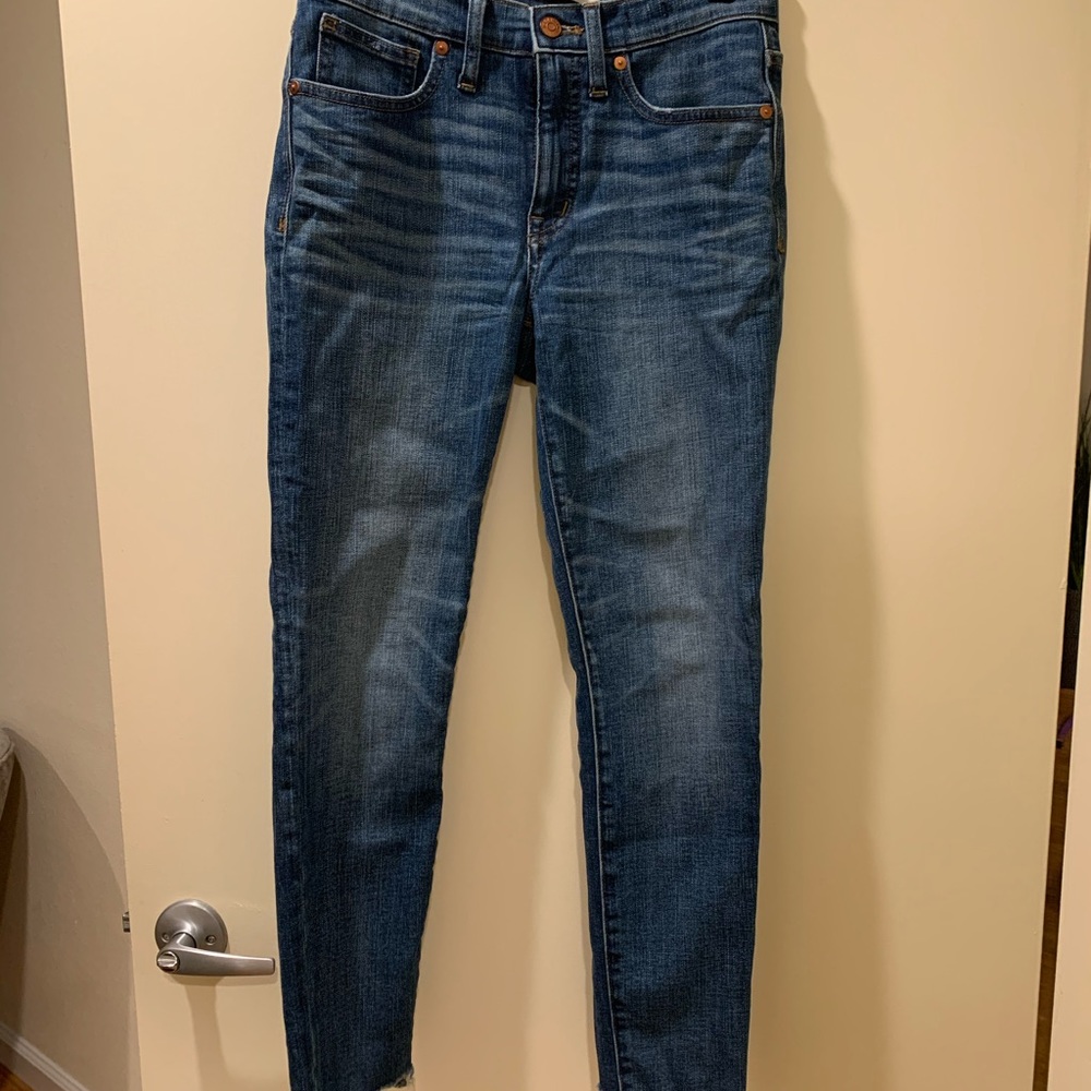 High-rise skinny crop jeans